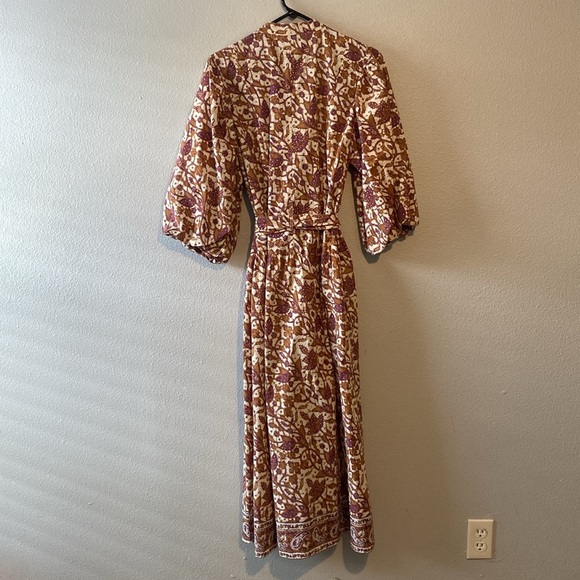 Love The Label Button-Front Puff-Sleeve Midi Dress - Picture 9 of 11